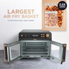 image:imageNinja French Door Premier Air Fry Oven 10in1 203 Qt Stainless FO101  450F cyclonic air PFASfree surface Air fry sear crisp bake broil toast dehydrateBlack