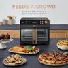 image:imageNinja French Door Premier Air Fry Oven 10in1 203 Qt Stainless FO101  450F cyclonic air PFASfree surface Air fry sear crisp bake broil toast dehydrateBlack
