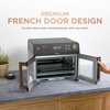 image:imageNinja French Door Premier Air Fry Oven 10in1 203 Qt Stainless FO101  450F cyclonic air PFASfree surface Air fry sear crisp bake broil toast dehydrateBlack
