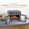 image:imageNinja French Door Premier Air Fry Oven 10in1 203 Qt Stainless FO101  450F cyclonic air PFASfree surface Air fry sear crisp bake broil toast dehydrateCyberspace