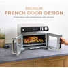 image:imageNinja French Door Premier Air Fry Oven 10in1 203 Qt Stainless FO101  450F cyclonic air PFASfree surface Air fry sear crisp bake broil toast dehydrateSilver