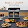 image:imageNinja French Door Premier Air Fry Oven 10in1 203 Qt Stainless FO101  450F cyclonic air PFASfree surface Air fry sear crisp bake broil toast dehydrateSilver