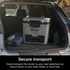 image:imageNinja FrostVault 30qt Cooler with Wheels Dry Storage Lakeshore Blue  Ninja FrostVaults 30qt capacity holds 48 cans keeps food cool amp dry and rolls easily on allterrain wheelsSlate Gray