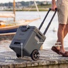 image:imageNinja FrostVault 30qt Cooler with Wheels Dry Storage Lakeshore Blue  Ninja FrostVaults 30qt capacity holds 48 cans keeps food cool amp dry and rolls easily on allterrain wheelsStrawberry Rhubarb