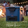 image:imageNinja FrostVault 30qt Cooler with Wheels Dry Storage Lakeshore Blue  Ninja FrostVaults 30qt capacity holds 48 cans keeps food cool amp dry and rolls easily on allterrain wheelsHalocline Green