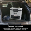 image:imageNinja FrostVault 30qt Cooler with Wheels Dry Storage Lakeshore Blue  Ninja FrostVaults 30qt capacity holds 48 cans keeps food cool amp dry and rolls easily on allterrain wheelsCloud White