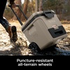 image:imageNinja FrostVault 30qt Cooler with Wheels Dry Storage Lakeshore Blue  Ninja FrostVaults 30qt capacity holds 48 cans keeps food cool amp dry and rolls easily on allterrain wheelsBirch Beige