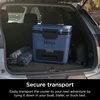 image:imageNinja FrostVault 30qt Cooler with Wheels Dry Storage Lakeshore Blue  Ninja FrostVaults 30qt capacity holds 48 cans keeps food cool amp dry and rolls easily on allterrain wheelsLakeshore Blue