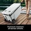 image:imageNinja FrostVault 45qt Cooler with Wheels Dry Storage Lakeshore Blue  Ninja FrostVaults 45qt capacity holds 68 cans keeps food cool amp dry and rolls easily on allterrain wheelsTrue Red
