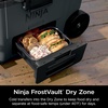 image:imageNinja FrostVault 45qt Cooler with Wheels Dry Storage Lakeshore Blue  Ninja FrostVaults 45qt capacity holds 68 cans keeps food cool amp dry and rolls easily on allterrain wheelsCharcoal Grey