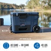 image:imageNinja FrostVault 45qt Cooler with Wheels Dry Storage Lakeshore Blue  Ninja FrostVaults 45qt capacity holds 68 cans keeps food cool amp dry and rolls easily on allterrain wheelsLakeshore Blue