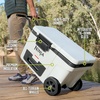 image:imageNinja FrostVault 45qt Cooler with Wheels Dry Storage Lakeshore Blue  Ninja FrostVaults 45qt capacity holds 68 cans keeps food cool amp dry and rolls easily on allterrain wheelsDaffodil Daze