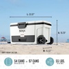image:imageNinja FrostVault 45qt Cooler with Wheels Dry Storage Lakeshore Blue  Ninja FrostVaults 45qt capacity holds 68 cans keeps food cool amp dry and rolls easily on allterrain wheelsCloud White