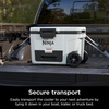 image:imageNinja FrostVault 45qt Cooler with Wheels Dry Storage Lakeshore Blue  Ninja FrostVaults 45qt capacity holds 68 cans keeps food cool amp dry and rolls easily on allterrain wheelsCloud White