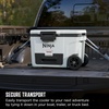 image:imageNinja FrostVault 45qt Cooler with Wheels Dry Storage Lakeshore Blue  Ninja FrostVaults 45qt capacity holds 68 cans keeps food cool amp dry and rolls easily on allterrain wheelsHalocline Green