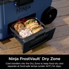 image:imageNinja FrostVault 45qt Cooler with Wheels Dry Storage Lakeshore Blue  Ninja FrostVaults 45qt capacity holds 68 cans keeps food cool amp dry and rolls easily on allterrain wheelsLakeshore Blue