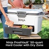 image:imageNinja FrostVault 50qt Hard Cooler with Dry Storage Drawer Spanish Moss  Ninja FrostVault keeps food cool dry amp separate under 40F for days with 50qt capacity holding up to 80 cansHalocline Green