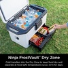 image:imageNinja FrostVault 50qt Hard Cooler with Dry Storage Drawer Spanish Moss  Ninja FrostVault keeps food cool dry amp separate under 40F for days with 50qt capacity holding up to 80 cansCloud White