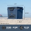 image:imageNinja FrostVault 50qt Hard Cooler with Dry Storage Drawer Spanish Moss  Ninja FrostVault keeps food cool dry amp separate under 40F for days with 50qt capacity holding up to 80 cansLakeshore Blue