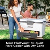 image:imageNinja FrostVault 50qt Hard Cooler with Dry Storage Drawer Spanish Moss  Ninja FrostVault keeps food cool dry amp separate under 40F for days with 50qt capacity holding up to 80 cansCloud White