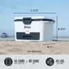 image:imageNinja FrostVault 50qt Hard Cooler with Dry Storage Drawer Spanish Moss  Ninja FrostVault keeps food cool dry amp separate under 40F for days with 50qt capacity holding up to 80 cansCloud White