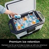 image:imageNinja FrostVault 50qt Hard Cooler with Dry Storage Drawer Spanish Moss  Ninja FrostVault keeps food cool dry amp separate under 40F for days with 50qt capacity holding up to 80 cansHalocline Green