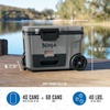image:imageNinja FrostVault 65qt Cooler with Wheels Dry Storage Drawer Birch Beige  Ninja FrostVaults 65qt capacity holds 97 cans keeps food cool amp dry and rolls easily on allterrain wheelsSlate Gray