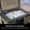 image:imageNinja FrostVault 65qt Cooler with Wheels Dry Storage Drawer Birch Beige  Ninja FrostVaults 65qt capacity holds 97 cans keeps food cool amp dry and rolls easily on allterrain wheelsBirch Beige