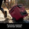 image:imageNinja FrostVault 65qt Cooler with Wheels Dry Storage Drawer Birch Beige  Ninja FrostVaults 65qt capacity holds 97 cans keeps food cool amp dry and rolls easily on allterrain wheelsMerlot