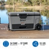 image:imageNinja FrostVault 65qt Cooler with Wheels Dry Storage Drawer Birch Beige  Ninja FrostVaults 65qt capacity holds 97 cans keeps food cool amp dry and rolls easily on allterrain wheelsSlate Gray
