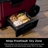 image:imageNinja FrostVault 65qt Cooler with Wheels Dry Storage Drawer Birch Beige  Ninja FrostVaults 65qt capacity holds 97 cans keeps food cool amp dry and rolls easily on allterrain wheelsMerlot