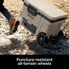 image:imageNinja FrostVault 65qt Cooler with Wheels Dry Storage Drawer Birch Beige  Ninja FrostVaults 65qt capacity holds 97 cans keeps food cool amp dry and rolls easily on allterrain wheelsBirch Beige