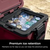 image:imageNinja FrostVault 65qt Cooler with Wheels Dry Storage Drawer Birch Beige  Ninja FrostVaults 65qt capacity holds 97 cans keeps food cool amp dry and rolls easily on allterrain wheelsMerlot