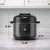 image:imageNinja HyperHeat 9in1 Pressure Cooker 65qt Stone Purple PC201SP  Cooks 2X faster Sear Saut Slow Cook Steam amp Sous Vide 1200W PFASfree pot removable SimpliServe pot for easy servingGrey