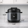 image:imageNinja HyperHeat 9in1 Pressure Cooker 65qt Stone Purple PC201SP  Cooks 2X faster Sear Saut Slow Cook Steam amp Sous Vide 1200W PFASfree pot removable SimpliServe pot for easy servingStone Purple