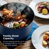 image:imageNinja HyperHeat 9in1 Pressure Cooker 65qt Stone Purple PC201SP  Cooks 2X faster Sear Saut Slow Cook Steam amp Sous Vide 1200W PFASfree pot removable SimpliServe pot for easy servingBlue Macaron