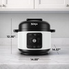 image:imageNinja HyperHeat 9in1 Pressure Cooker 65qt Stone Purple PC201SP  Cooks 2X faster Sear Saut Slow Cook Steam amp Sous Vide 1200W PFASfree pot removable SimpliServe pot for easy servingWhite