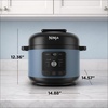 image:imageNinja HyperHeat 9in1 Pressure Cooker 65qt Stone Purple PC201SP  Cooks 2X faster Sear Saut Slow Cook Steam amp Sous Vide 1200W PFASfree pot removable SimpliServe pot for easy servingBlue Macaron
