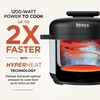 image:imageNinja HyperHeat 9in1 Pressure Cooker 65qt Stone Purple PC201SP  Cooks 2X faster Sear Saut Slow Cook Steam amp Sous Vide 1200W PFASfree pot removable SimpliServe pot for easy servingWhite