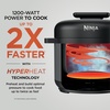 image:imageNinja HyperHeat 9in1 Pressure Cooker 65qt Stone Purple PC201SP  Cooks 2X faster Sear Saut Slow Cook Steam amp Sous Vide 1200W PFASfree pot removable SimpliServe pot for easy servingGrey