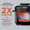 image:imageNinja HyperHeat 9in1 Pressure Cooker 65qt Stone Purple PC201SP  Cooks 2X faster Sear Saut Slow Cook Steam amp Sous Vide 1200W PFASfree pot removable SimpliServe pot for easy servingStone Purple