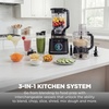 image:imageNinja Kitchen System BlendSense Tech 72 oz 1800PW Black TB401  BlendSense Tech for smoothies cookie dough salsa amp more 8cup processor bowl 24oz cup 1800 peak wattsNinja BlendSense Pro Kitchen System