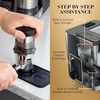 image:imageNinja Luxe Caf Premier 3in1 Espresso Machine Drip Coffee amp Cold Brew  Builtin Grinder HandsFree Milk Frother and Assisted Tamper for Cappuccinos amp Lattes Stainless Steel ES601Stainless Steel