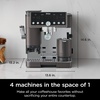 image:imageNinja Luxe Caf Pro Series Espresso Cold Brew Hot Water ES701  Drip Coffee Integrated Tamper Builtin Grinder HandsFree Frother for Cappuccinos Lattes Americanos Dairy or NonDairyMocha