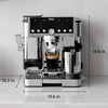image:imageNinja Luxe Caf Pro Series Espresso Cold Brew Hot Water ES701  Drip Coffee Integrated Tamper Builtin Grinder HandsFree Frother for Cappuccinos Lattes Americanos Dairy or NonDairyStainless Steel