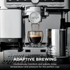 image:imageNinja Luxe Caf Pro Series Espresso Cold Brew Hot Water ES701  Drip Coffee Integrated Tamper Builtin Grinder HandsFree Frother for Cappuccinos Lattes Americanos Dairy or NonDairyStainless Steel