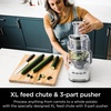 image:imageNinja NF700 Professional XL Food Processor 1000 Watts 4in1 Chopping SlicingShredding Purees Dough 12Cup Processor Bowl Silver Renewed