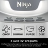 image:imageNinja NF700 Professional XL Food Processor 1000 Watts 4in1 Chopping SlicingShredding Purees Dough 12Cup Processor Bowl Silver Renewed