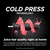image:imageNinja NeverClog Cold Press Juicer 24oz Jug 36oz Pulp Silver JC151SL  150W hightorque auger juices fibrous fruits amp veggies Total Pulp Control 2 onetouch programs Dishwasher safeCharcoalShredder