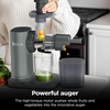 image:imageNinja NeverClog Cold Press Juicer 24oz Jug 36oz Pulp Silver JC151SL  150W hightorque auger juices fibrous fruits amp veggies Total Pulp Control 2 onetouch programs Dishwasher safeCharcoalShredder